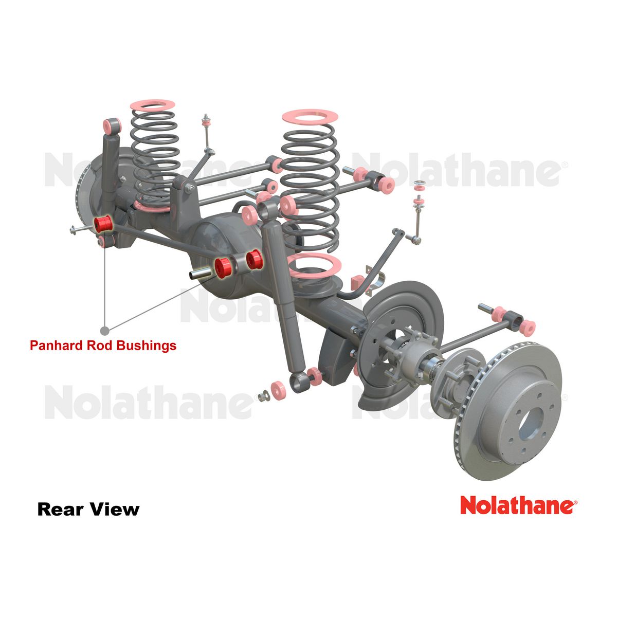 Nolathane Rear Panhard Rod Bushing Kit - 48186