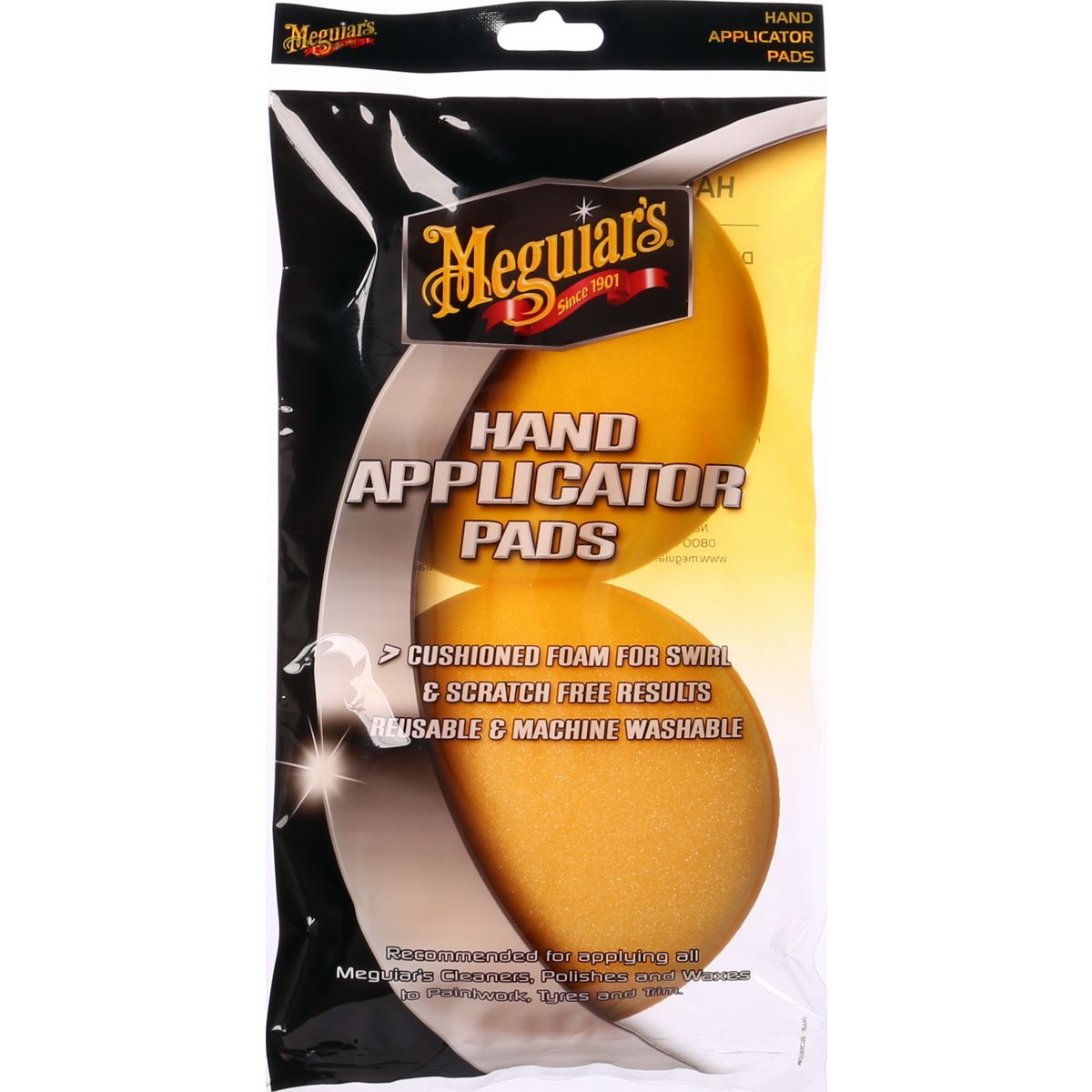 Meguiar's Hand Applicator Pad Twin Pack - APPAD