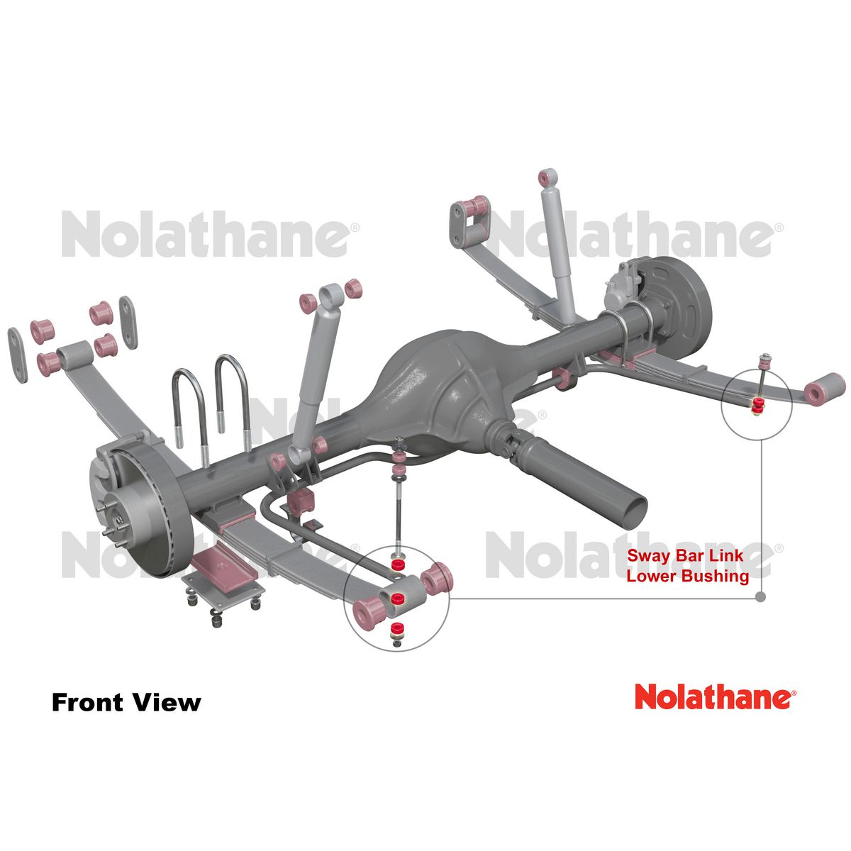 Nolathane Sway Bar Link Lower Bushing Kit - 42578