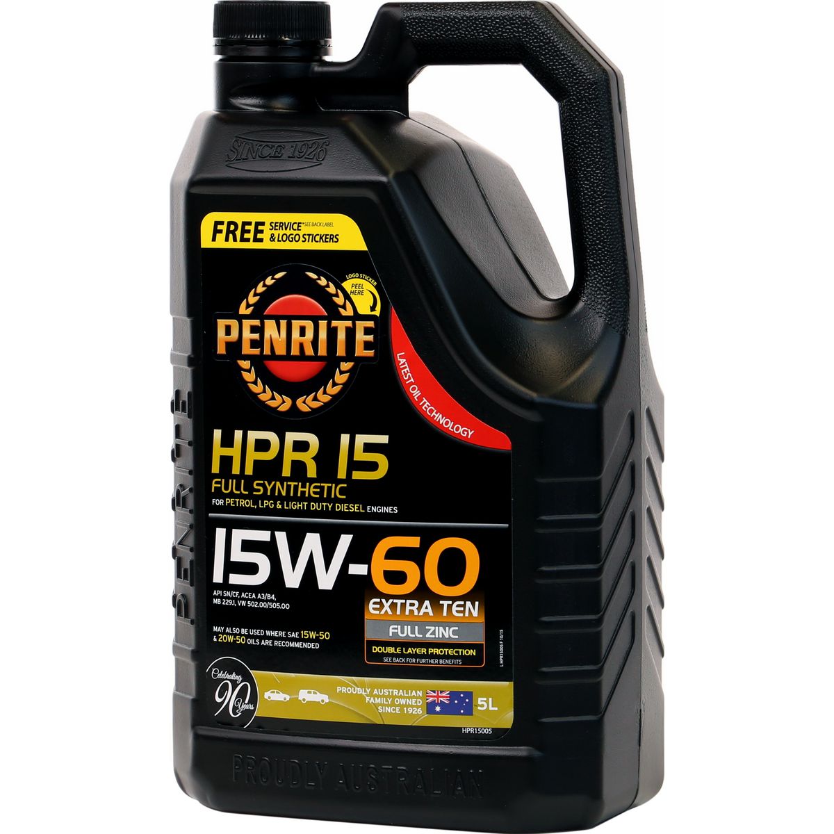 Penrite HPR 15 15W-60 Engine Oil 5L - HPR15005