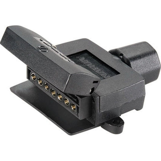 Narva Trailer Socket 7 Pin Flat Plastic - 82042BL