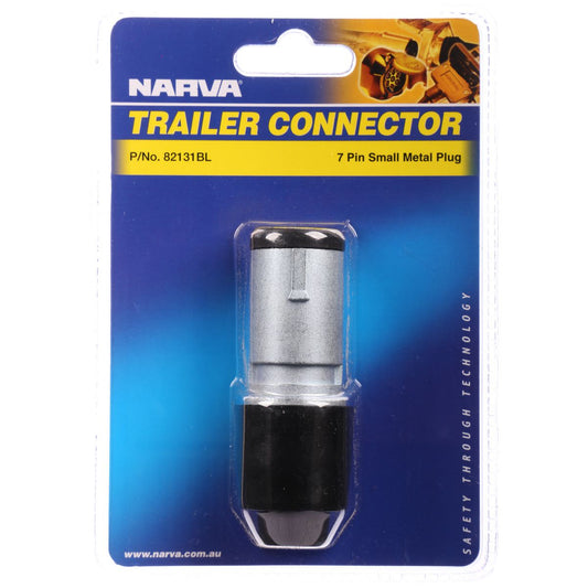Narva Trailer Plug 7 Pin Round Small Metal - 82131BL