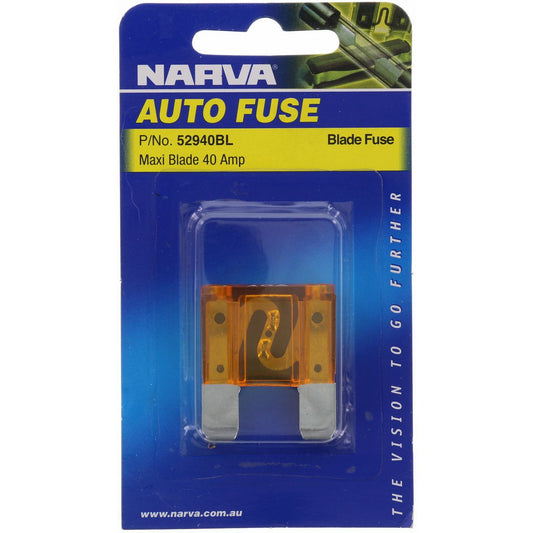 Narva Maxi Blade Fuse 40A Orange 1 Pack - 52940BL