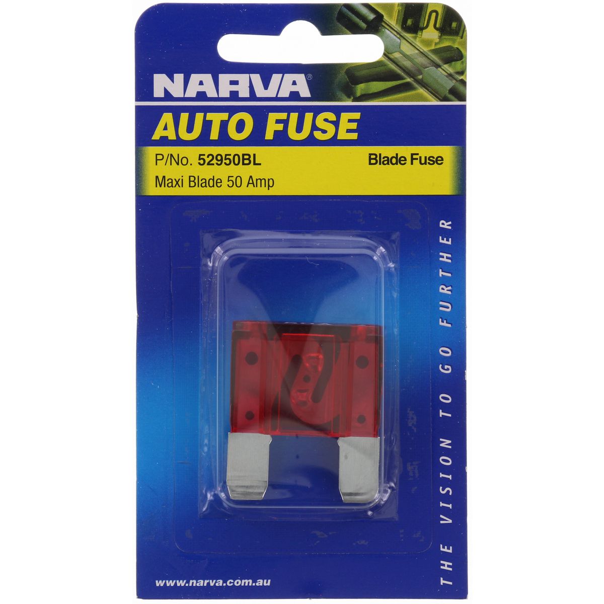 Narva Maxi Blade Fuse 50A Red 1 Pack - 52950BL