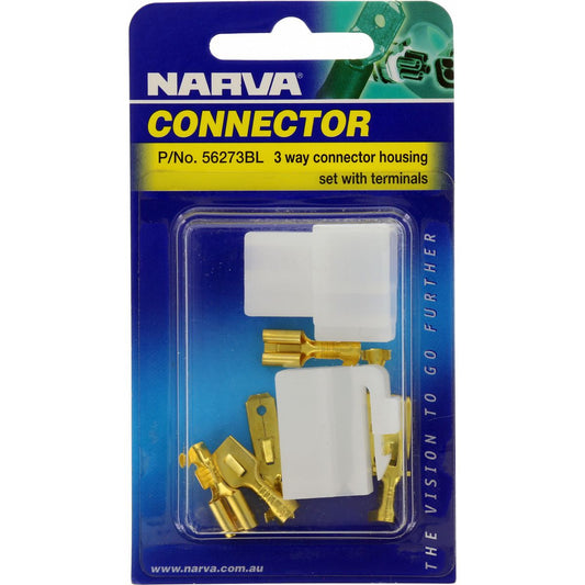 Narva QC Connector 3 Pole 1 Kit - 56273BL