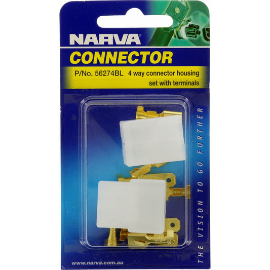 Narva QC Connector 4 Pole 1 Kit - 56274BL