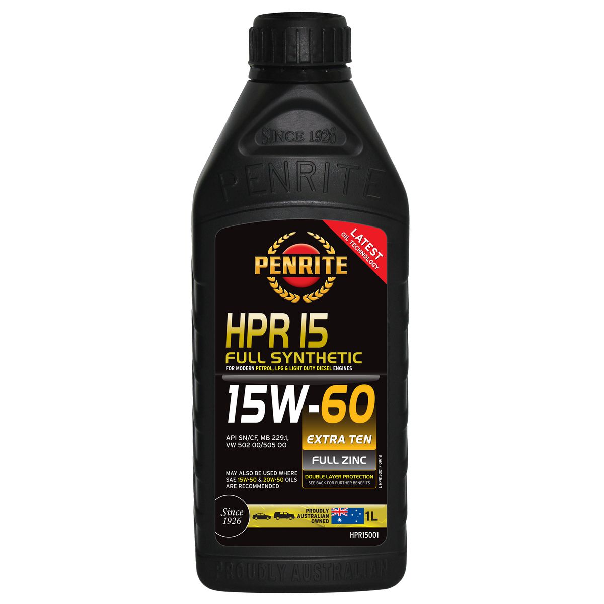 Penrite HPR 15 15W-60 Engine Oil 1L - HPR15001