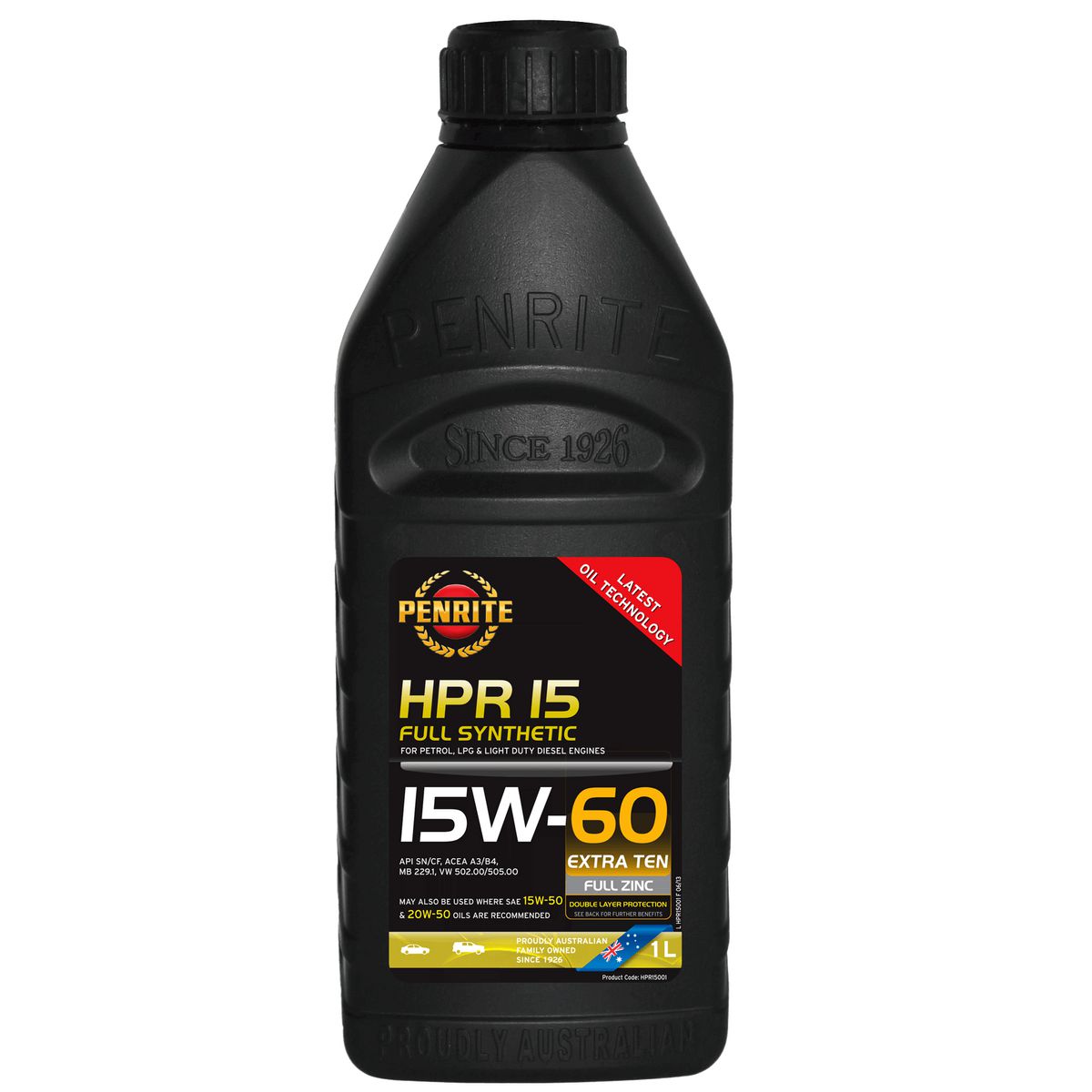 Penrite HPR 15 15W-60 Engine Oil 1L - HPR15001