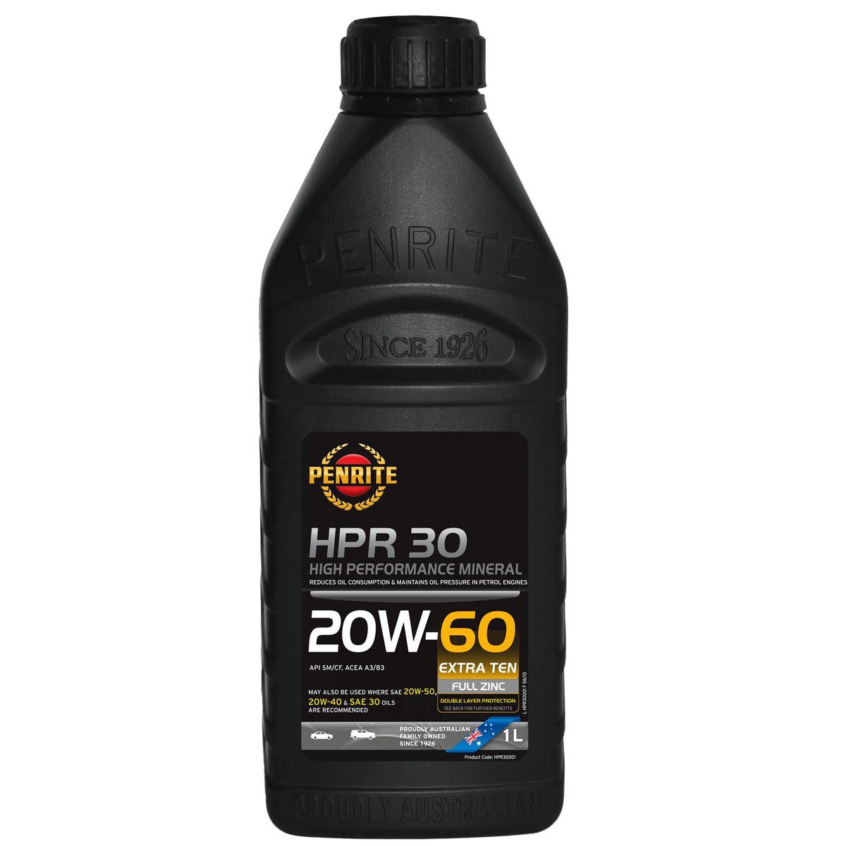 Penrite HPR 30 SAE 20W-60 Engine Oil 1L - HPR30001