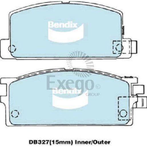 Bendix 4WD Brake Pads Set Front - DB327-4WD