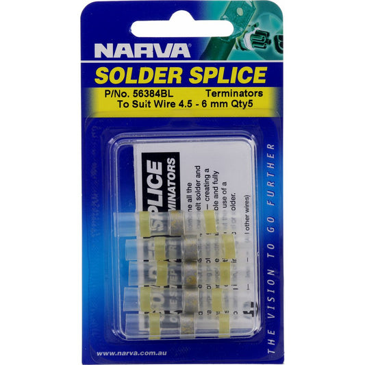 Narva Solder Splice 4.5 6.0mm - 56384BL