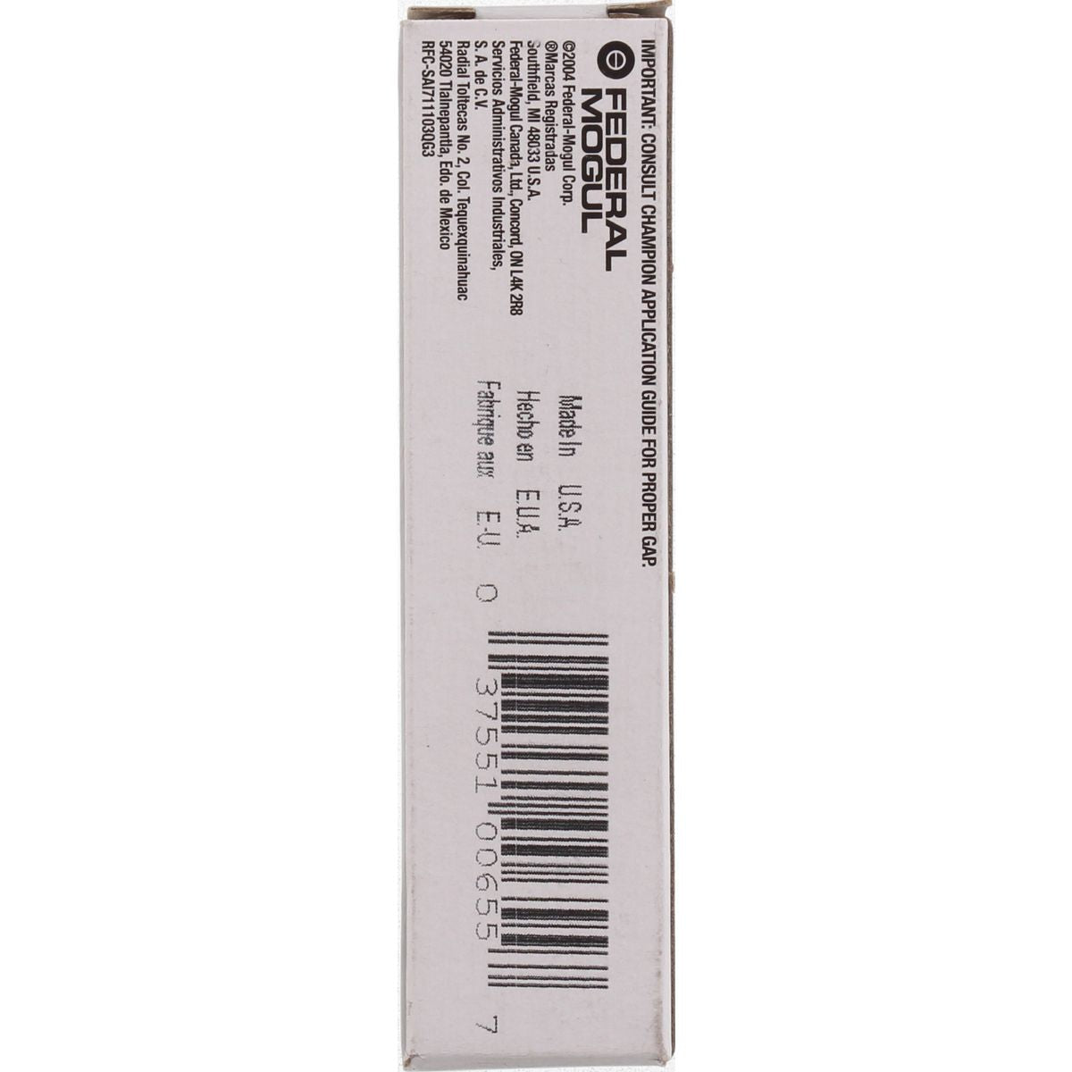 Champion Platinum Spark Plug - RS12PYP
