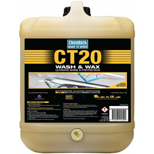 Chemtech CT20 Wash & Wax 20L - CT20-20L