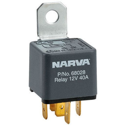 Narva Relay 24V 30A 5 Pin With Resistor - 68036BL