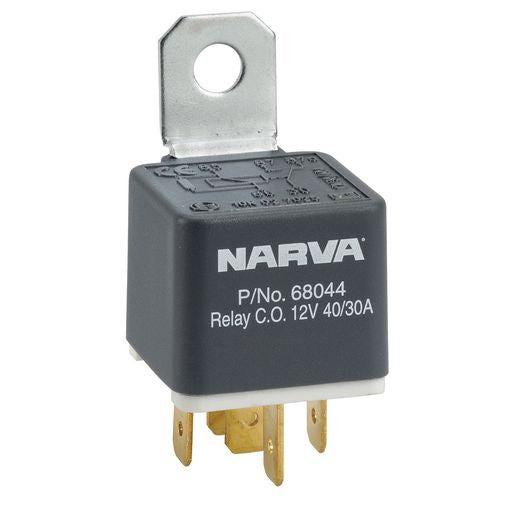 Narva 12v Relay 5 Pin 30/40A With Resistor - 68044BL