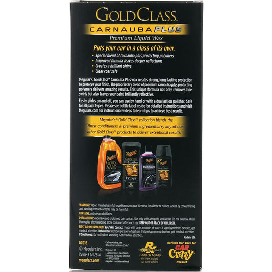 Meguiar's Gold Class Liquid Carnauba Wax 473ml - G7016
