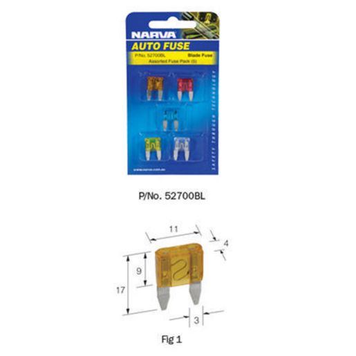 Narva Mini Blade Fuse 3A 50 Pack - 52703