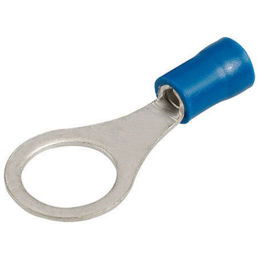 Narva Crimp Terminal Ring Blue Insulated 9.5mm 12 Pce - 56083BL
