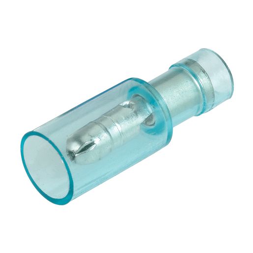 Narva Crimp Terminal Male Bullet Blue Insulated 4.3mm 12 Pce - 56049BL