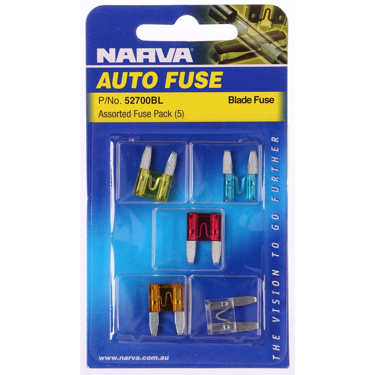 Narva Mini Blade Fuse Assortment 5 Pack - 52700BL