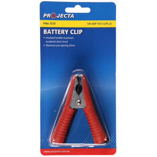 PROJECTA Test Clips 100A Insulated 2 Pack - TC75