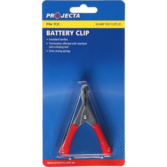 PROJECTA Test Clips 50A Insulated 2 Pack - TC25