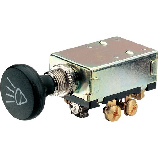 Narva Push/Pull Headlamp Switch Off/On/On DPDT - 60013BL