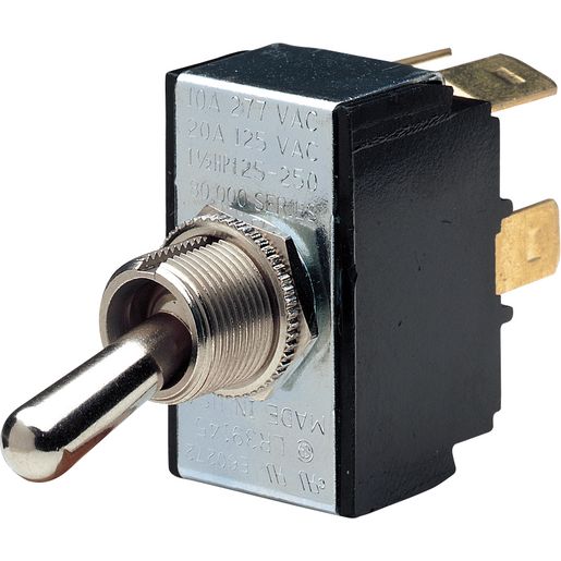 Narva Heavy Duty Toggle Switch Off/On DPST - 60065BL