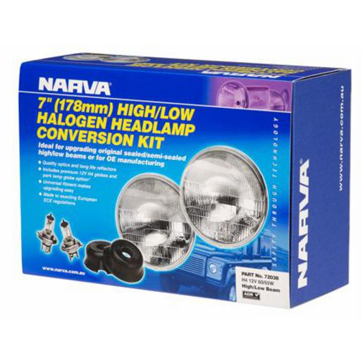 Narva Semi Sealed Beam Round 178mm Globe Style H4 - 72038
