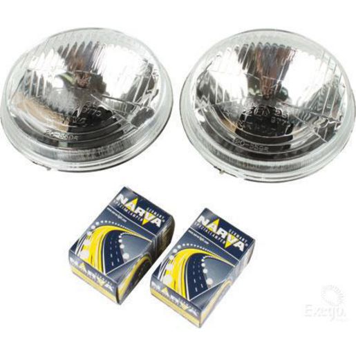 Narva Semi Sealed Beam Round 146mm Globe Style H4 - 72048