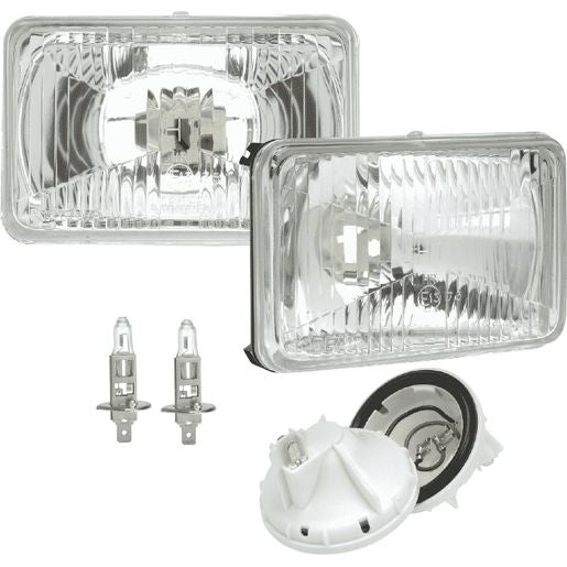 Narva Semi Sealed Beam Rectangle 165 X 100mm Globe Style H1 - 72080