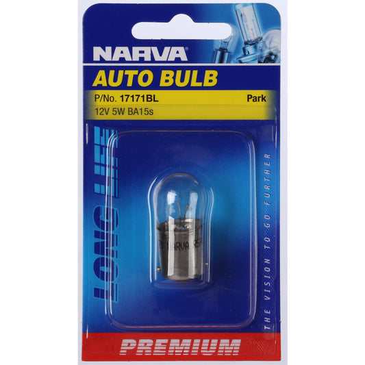 Narva R5W Bayonet BA15s Premium Globe 12V 5W - 17171BL