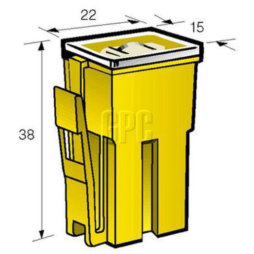 Narva Fusible Link Female with Lock 65A Black 1 Pack - 53365BL