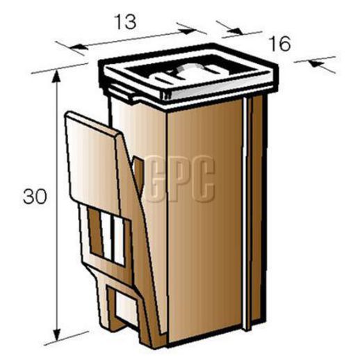 Narva Fusible Link Female with Lock 25A Brown 1 Pack - 53525BL