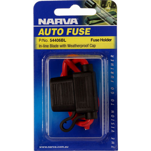 Narva In Line Standard Blade Fuse Holder 1 Way 30A 1 Pack - 54406BL