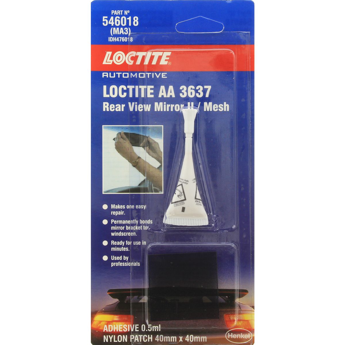 Loctite Aa 3637 Rear View Mirror Bonder 0.5ml - 476018