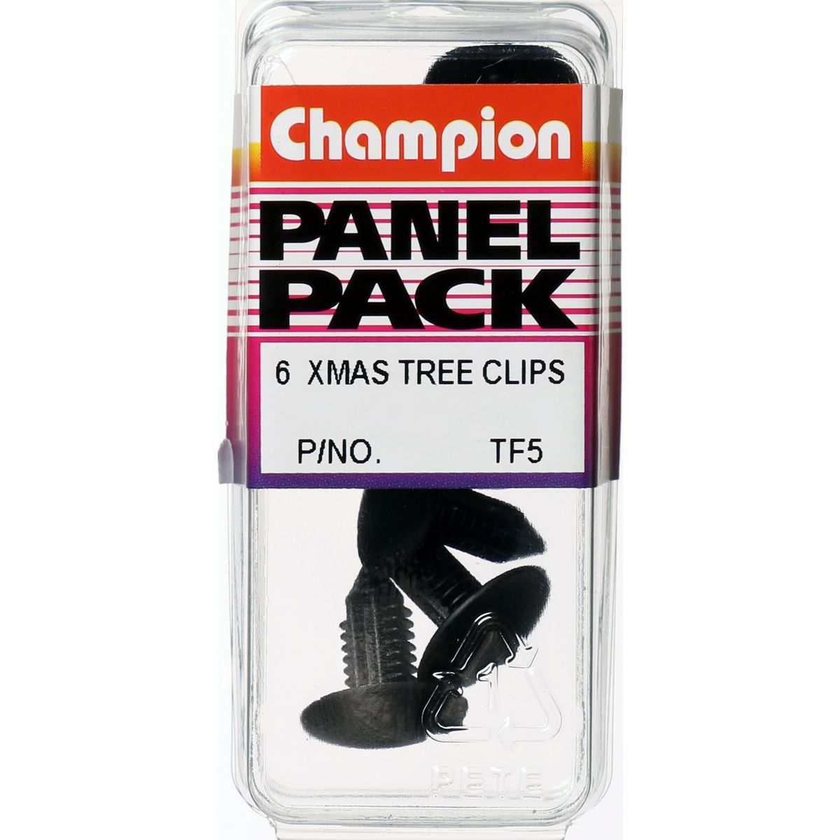 Champion Xmas Tree Clip  Black Len: 22mm Hole: 8mm Head: 18mm - TF5