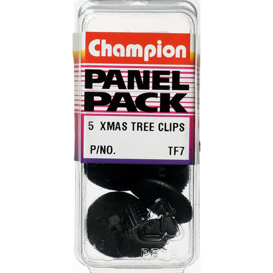 Champion Xmas Tree Clip  Black Len: 13.5mm Stem Hole: 6.4 6.6mm Head: 20.8mm - TF7