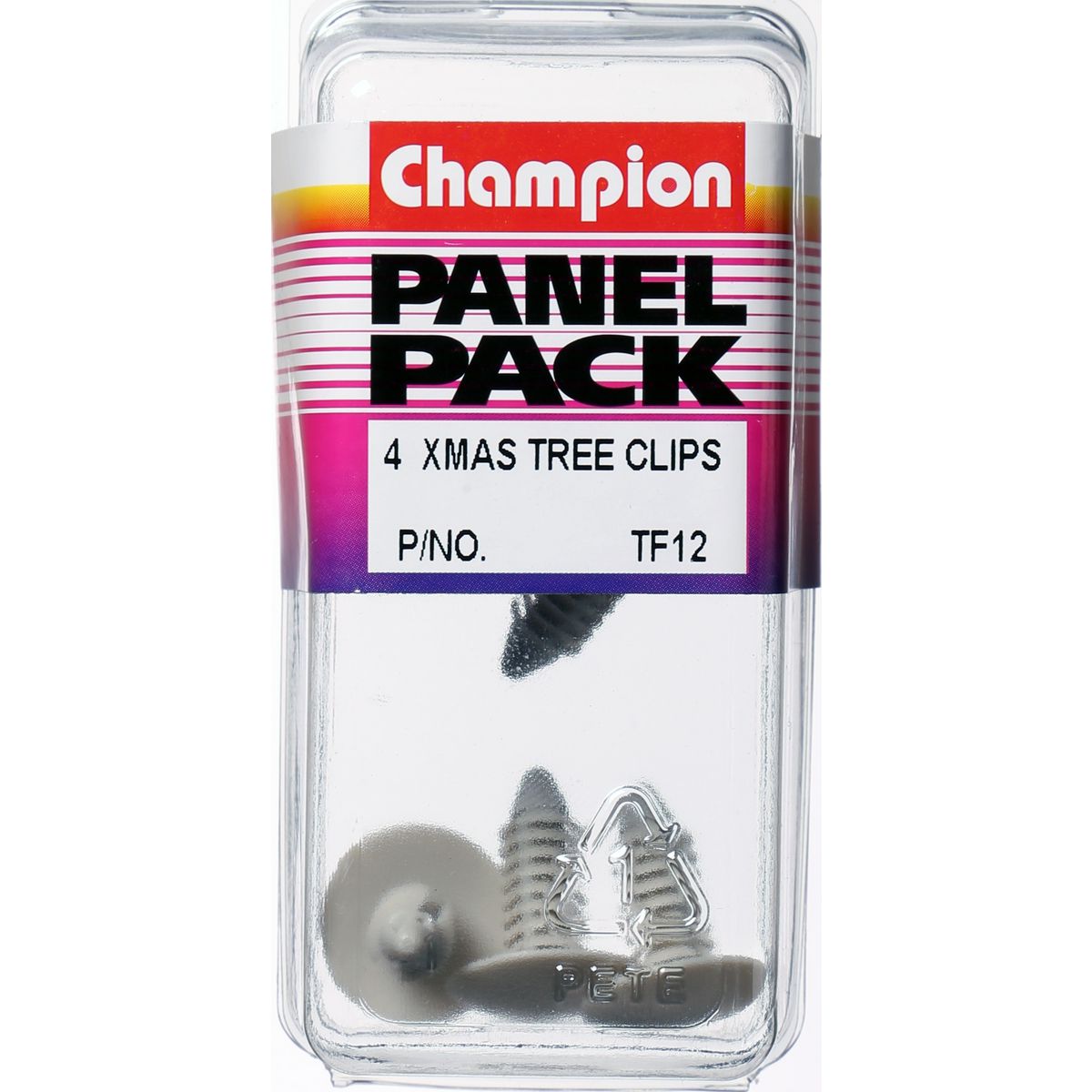 Champion Xmas Tree Clip  Grey Len: 21mm Stem Dia: 8mm Head: 17.5mm - TF12