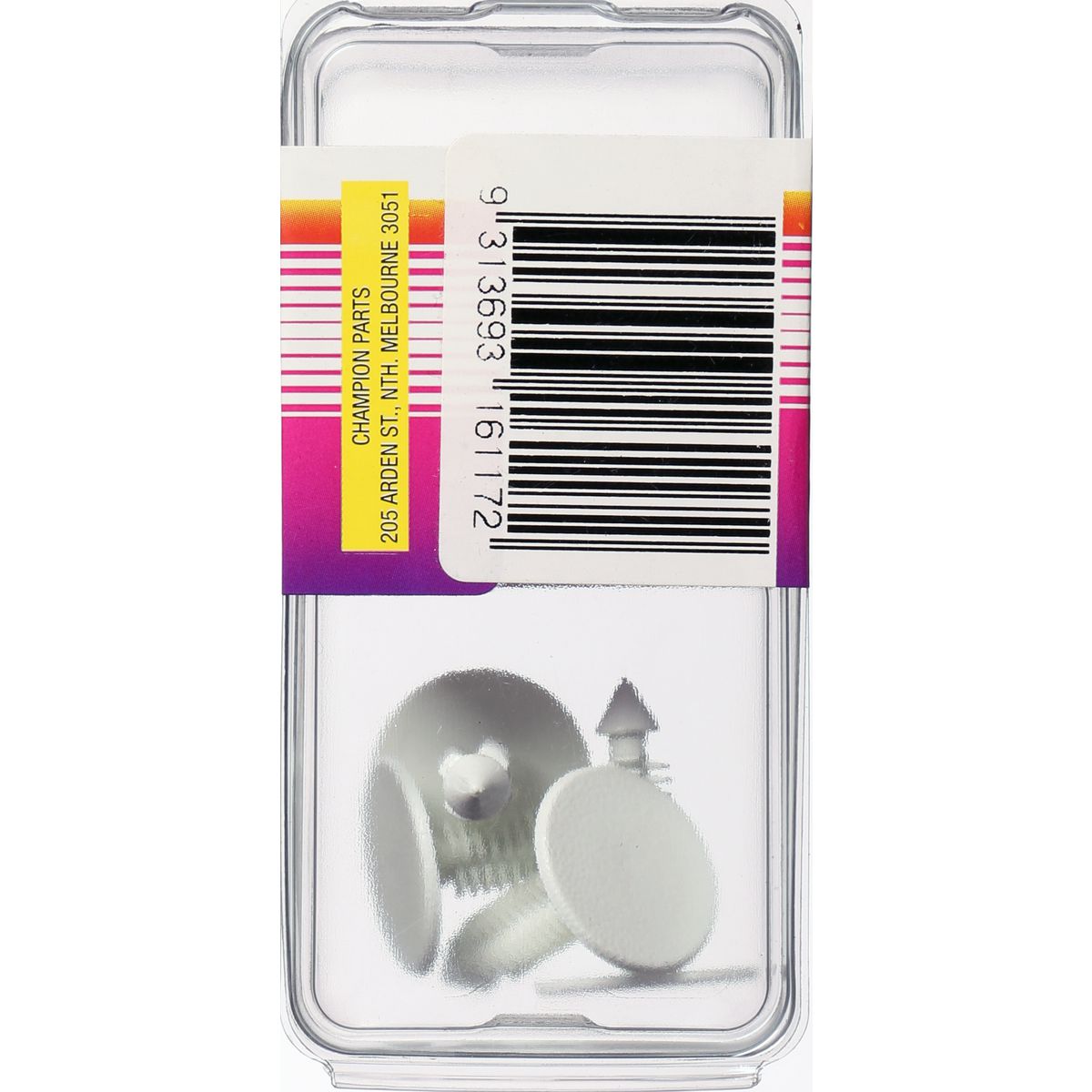 Champion Xmas Tree Clip  White Len: 27mm Stem Dia: 7.6mm Head: 20.4mm - TF13
