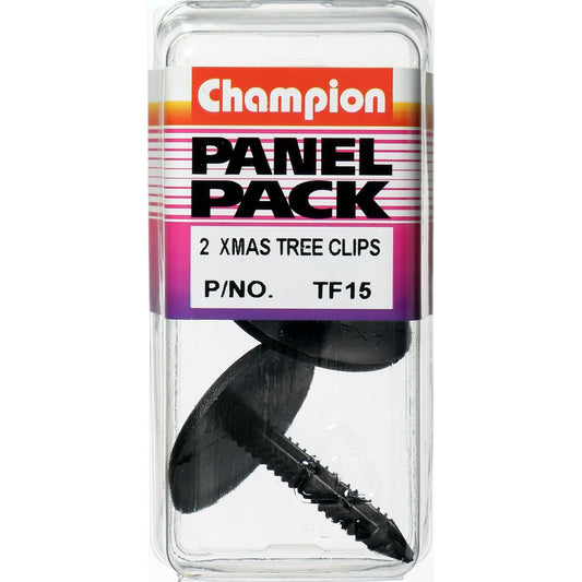 Champion Xmas Tree Clip  Black Len: 39.5mm Stem Dia: 7.5mm Head: 34.2mm - TF15