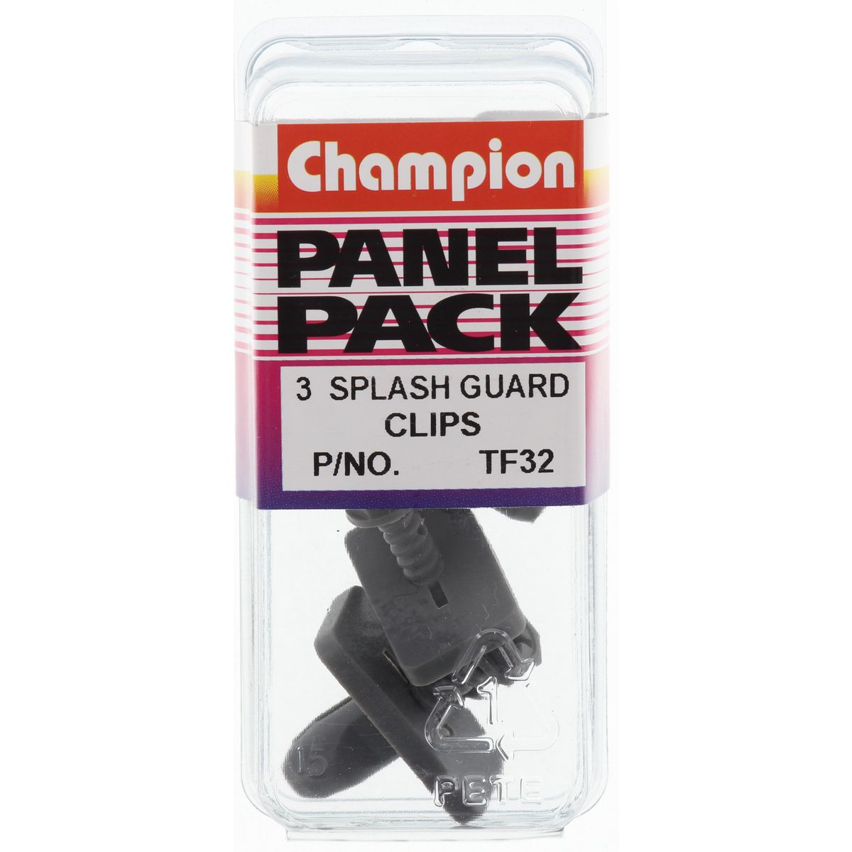 Champion Scrivet  Black/Grey Len: 14mm Hole: 9mm Head: 26mm - TF32