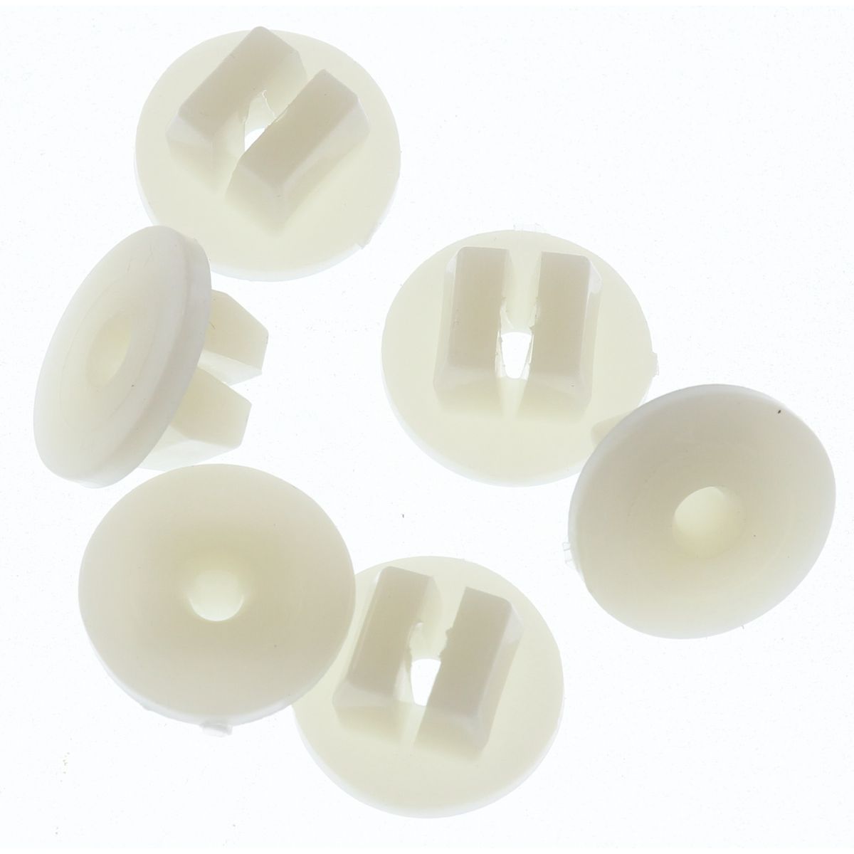 Champion Screw Grommet  Clear Len: 8.9mm Screw Size: 3.5mm Hole: 9.5x9.5mm Head: 17mm - TF35