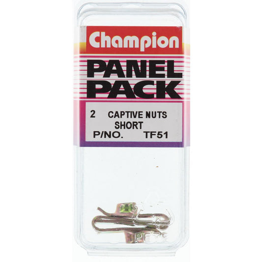 Champion Short Captive Nuts M6x1.00mm - TF51