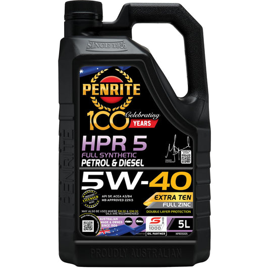 Penrite HPR 5 SAE 5W-40 Engine Oil 5L - HPR05005
