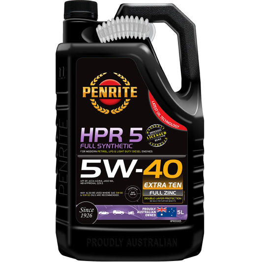Penrite HPR 5 SAE 5W-40 Engine Oil 5L - HPR05005