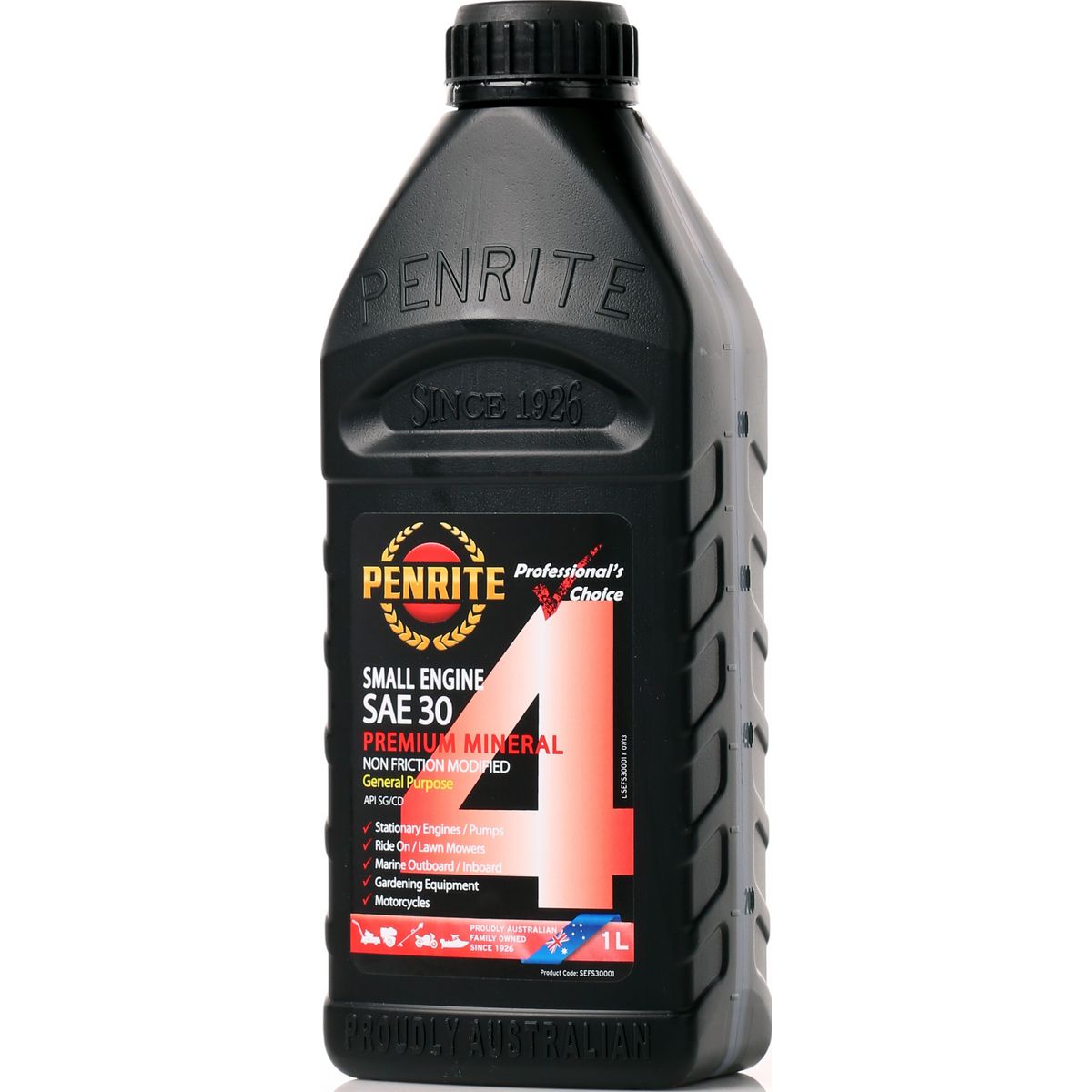 Penrite Small Engine 4 Stroke Oil SAE 30 1L - SEFS30001