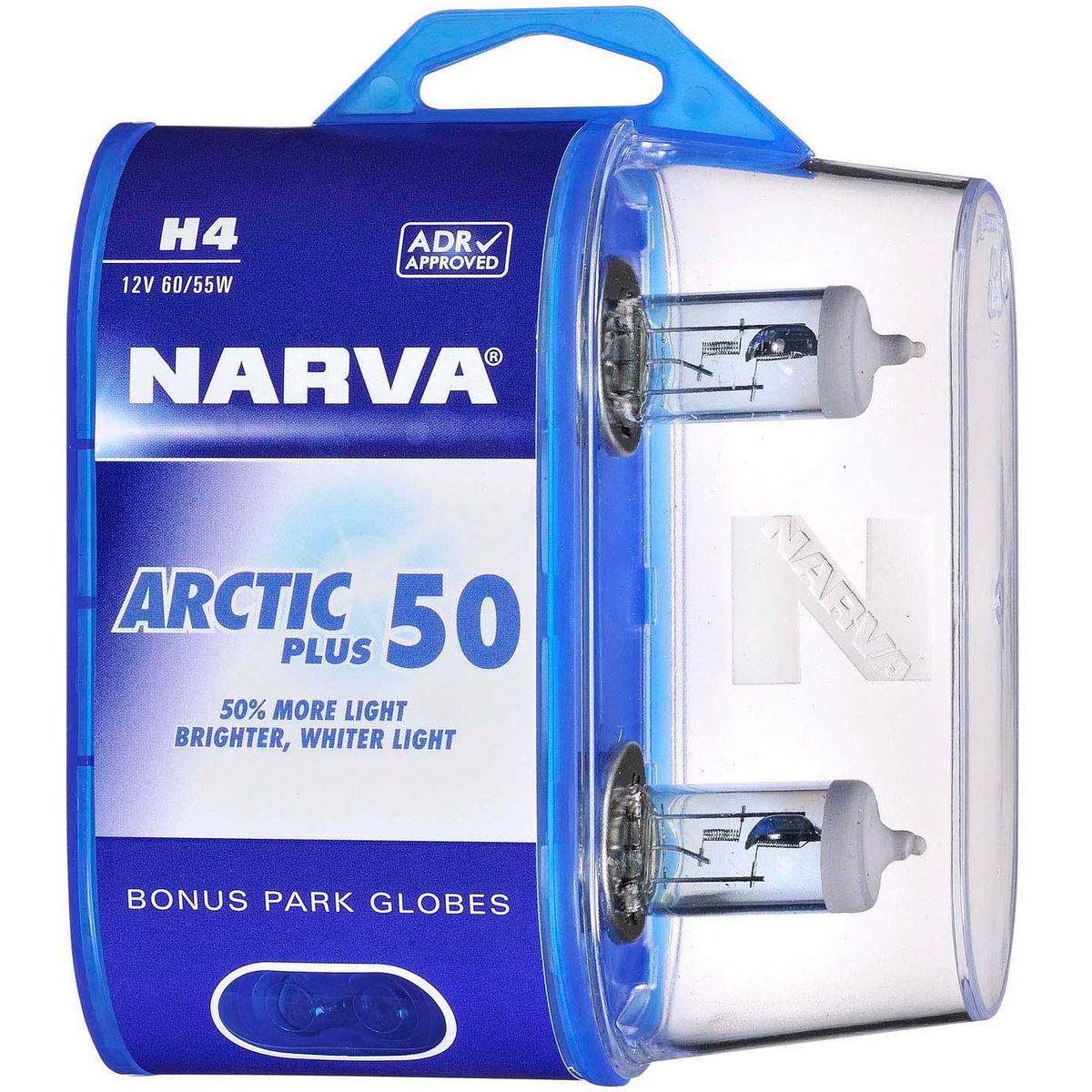 Narva H4 P43t 38 Arctic Blue Globe 12V 60/55W - 48677BL2