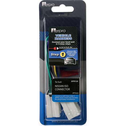 Aerpro Primary ISO Harness Suits Nissan Small 2 Plug - APP0120