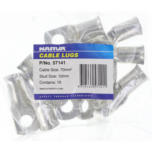Narva Cable Lug 70-10mm 10 Pack - 57141
